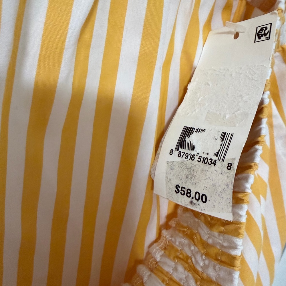 French Connection Large Stripe Shirting Cotton Blend Shorts NWT - Picture 9 of 10